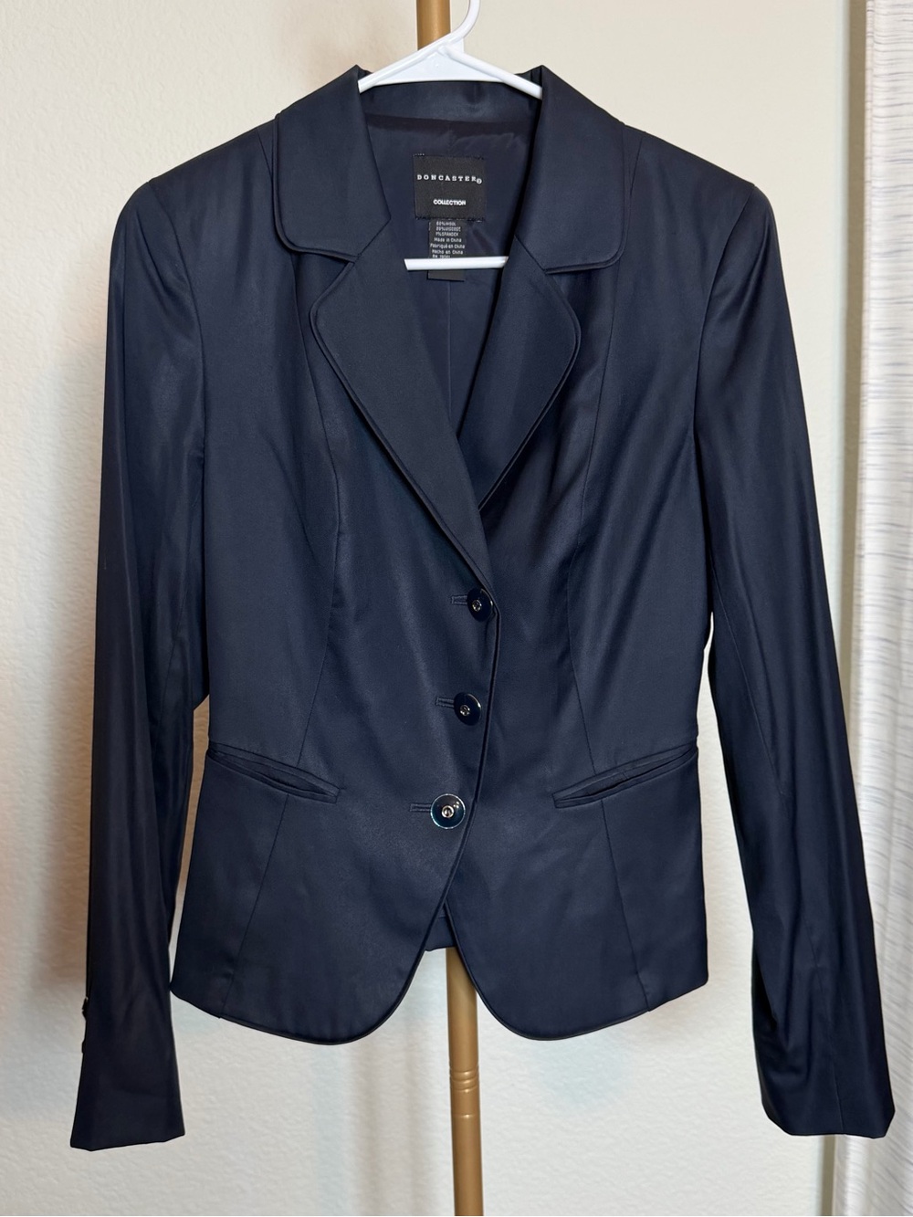 Doncaster Collection Women’s Navy Wool Blend Blazer